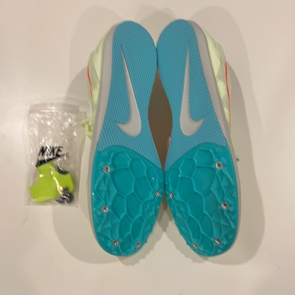Nike Zoom Rival D Men Track Racing Spikes Barely Volt Green Sz 14 907566-700 NEW - Picture 4 of 5